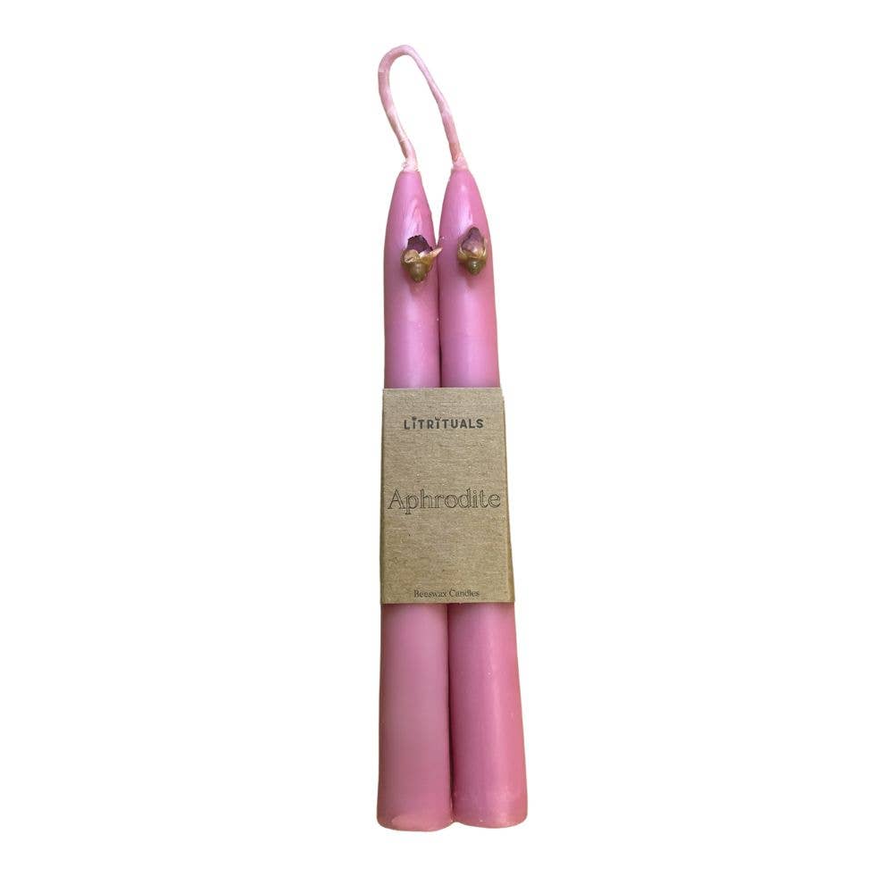 Lit Rituals Beeswax Taper Candles