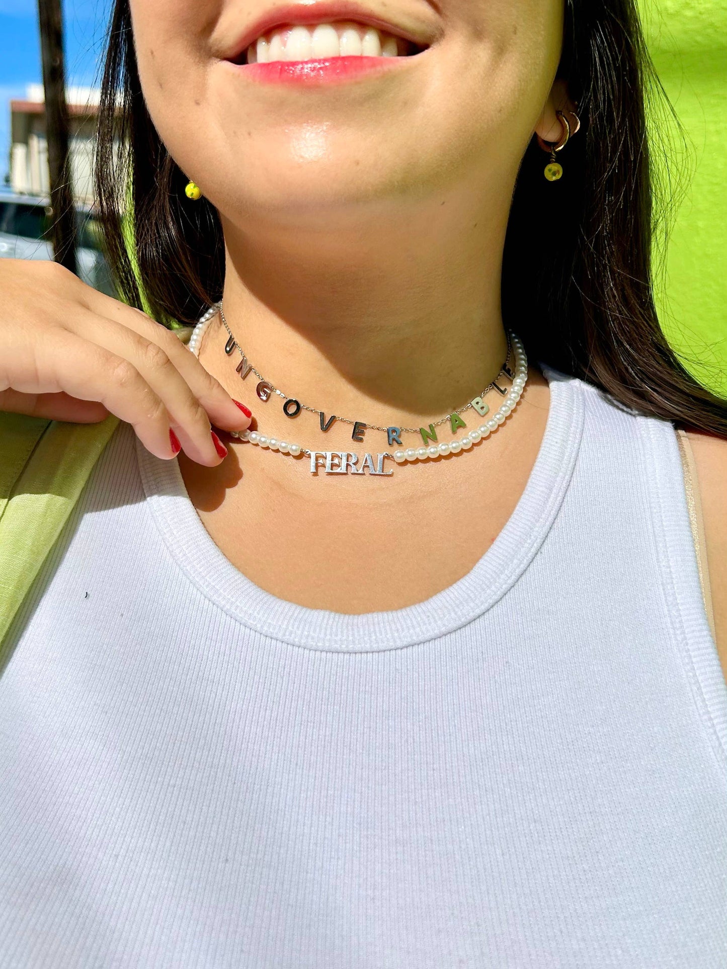 Feral Pearl Necklace: Gold