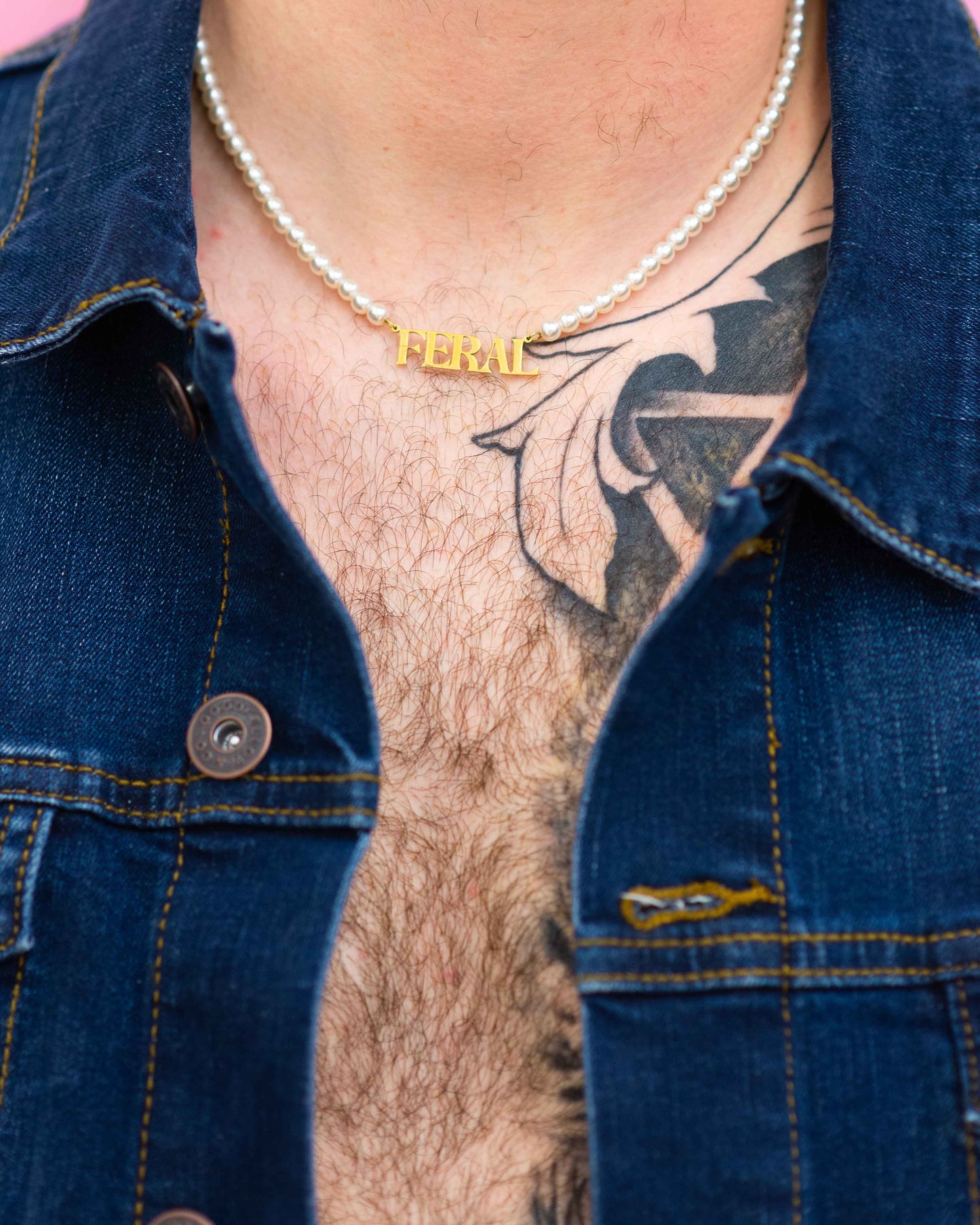 Feral Pearl Necklace: Gold