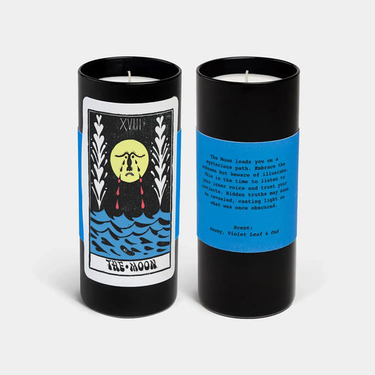 Tarot The Moon Candle - 6" Tall & 60 Hr Burn, Scented