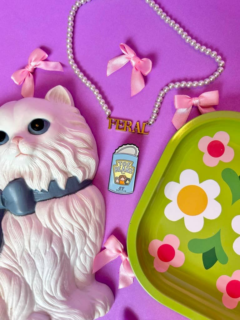 Feral Pearl Necklace: Gold