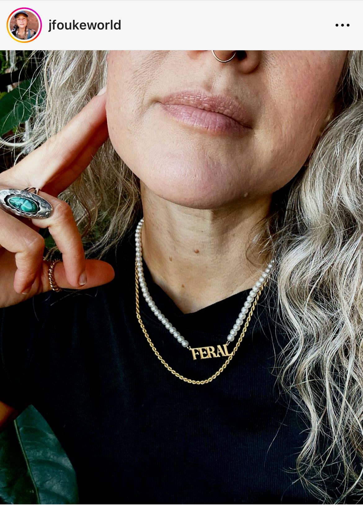 Feral Pearl Necklace: Gold