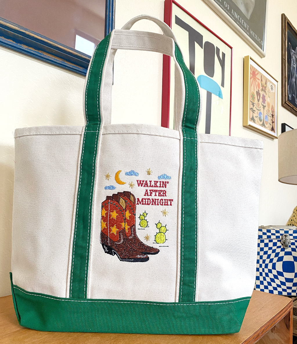 Patch Ya Later BiG Canvas Tote Bags Vintage Inspired