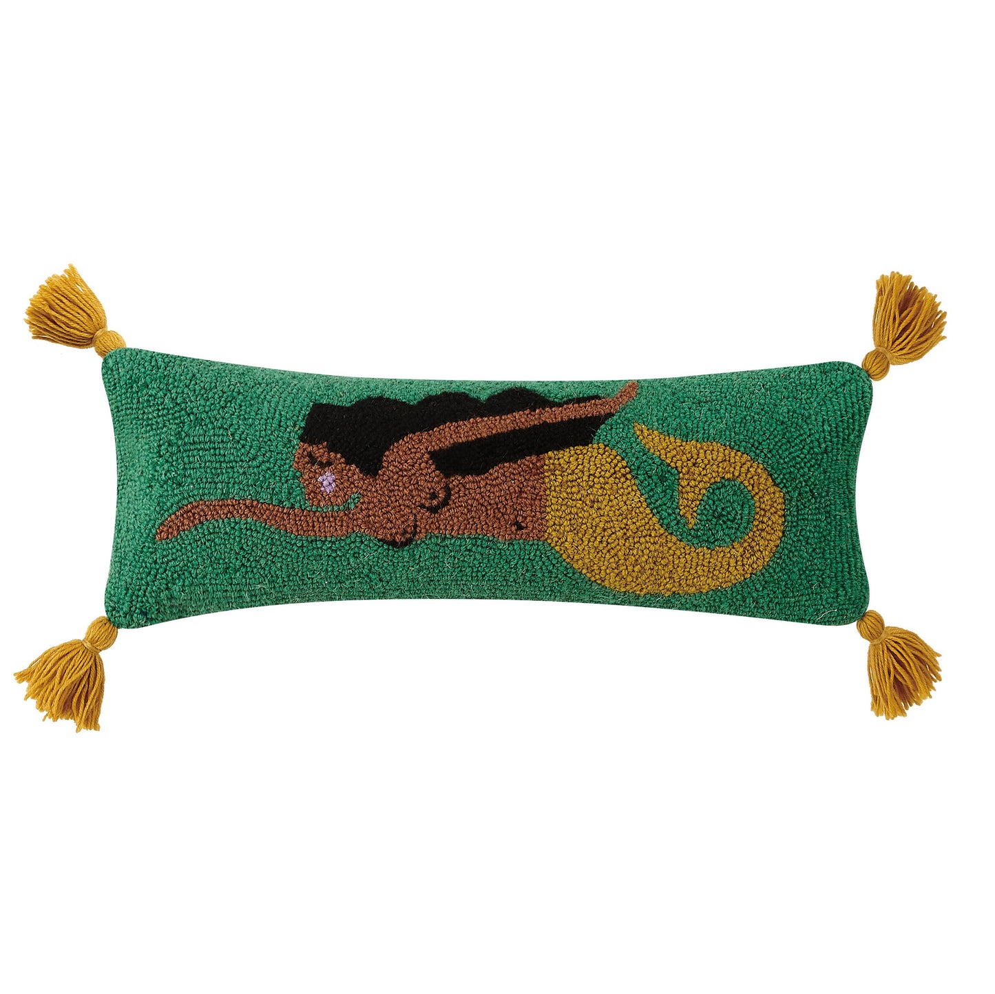 Mermaid Mar Hook Pillow with Tassels