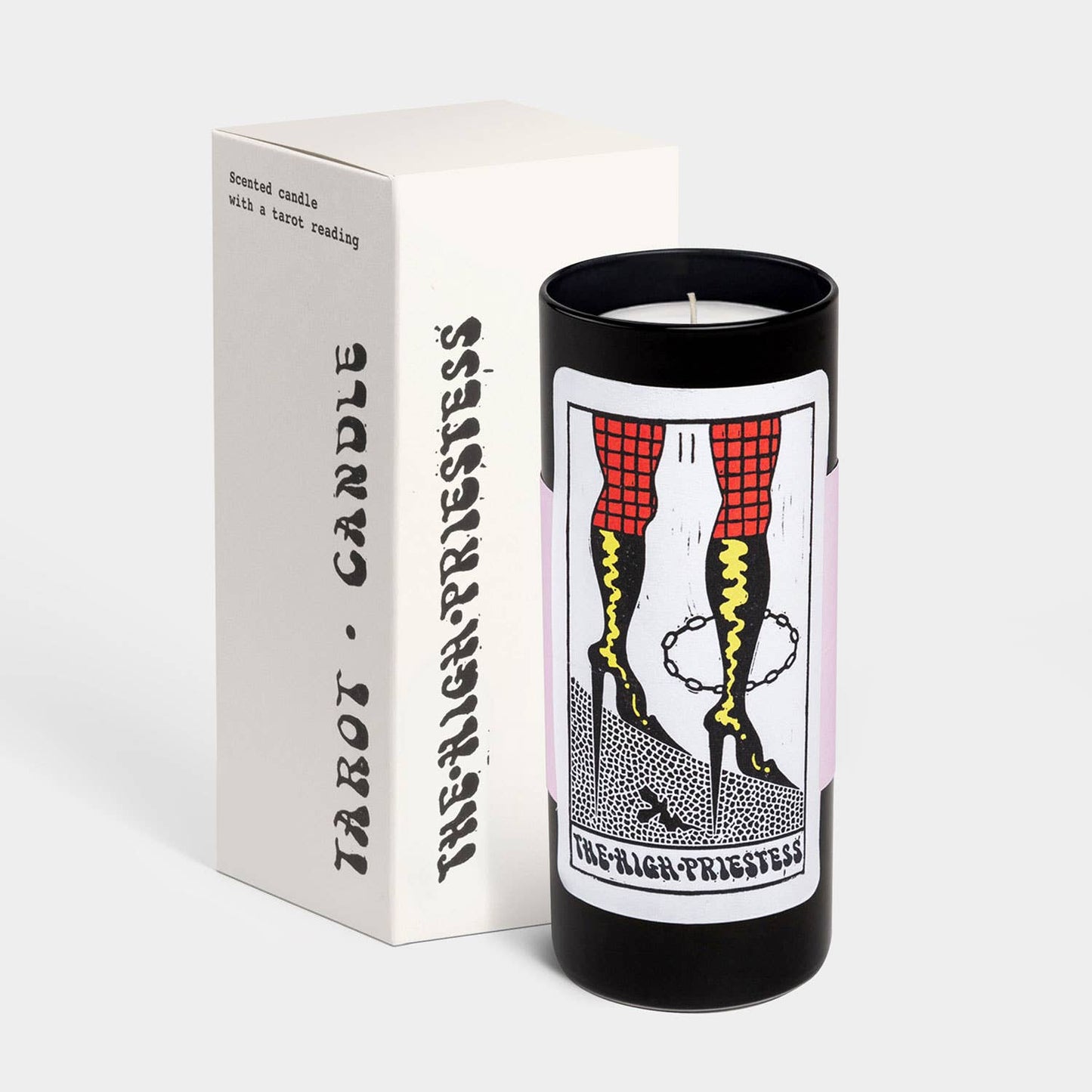 Tarot High Priestess Candle - 6" Tall & 60 Hr Burn, Berries