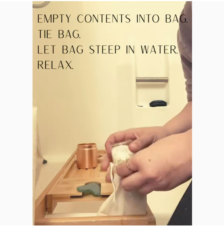 Lit Rituals Herbal Infused Bath Salts: Bath Tube