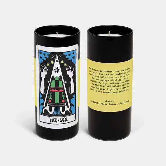 Tarot The Sun Candle - 6" Tall & 60 Hr Burn, Scented