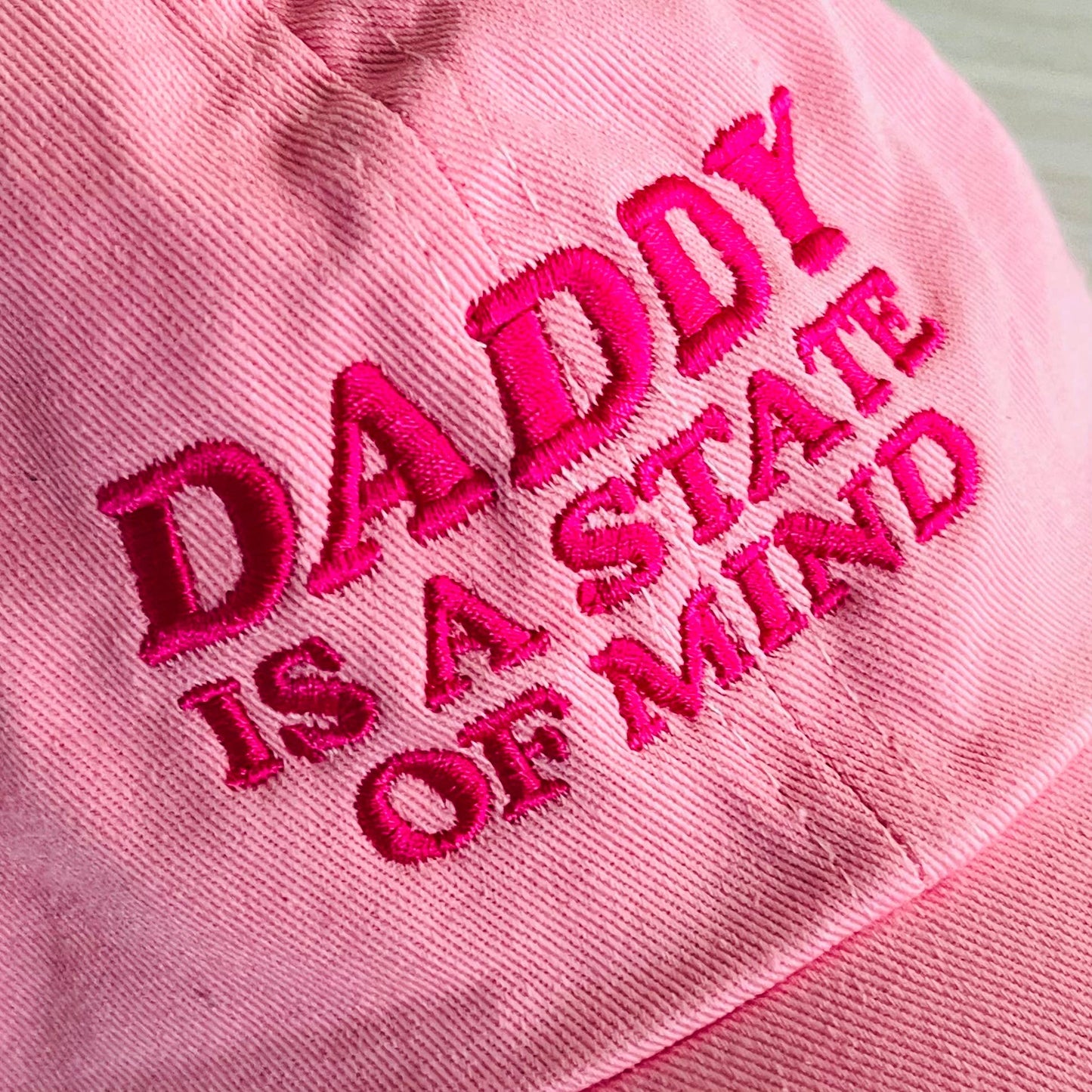 DADDY IS A STATE OF MIND PINK HAT