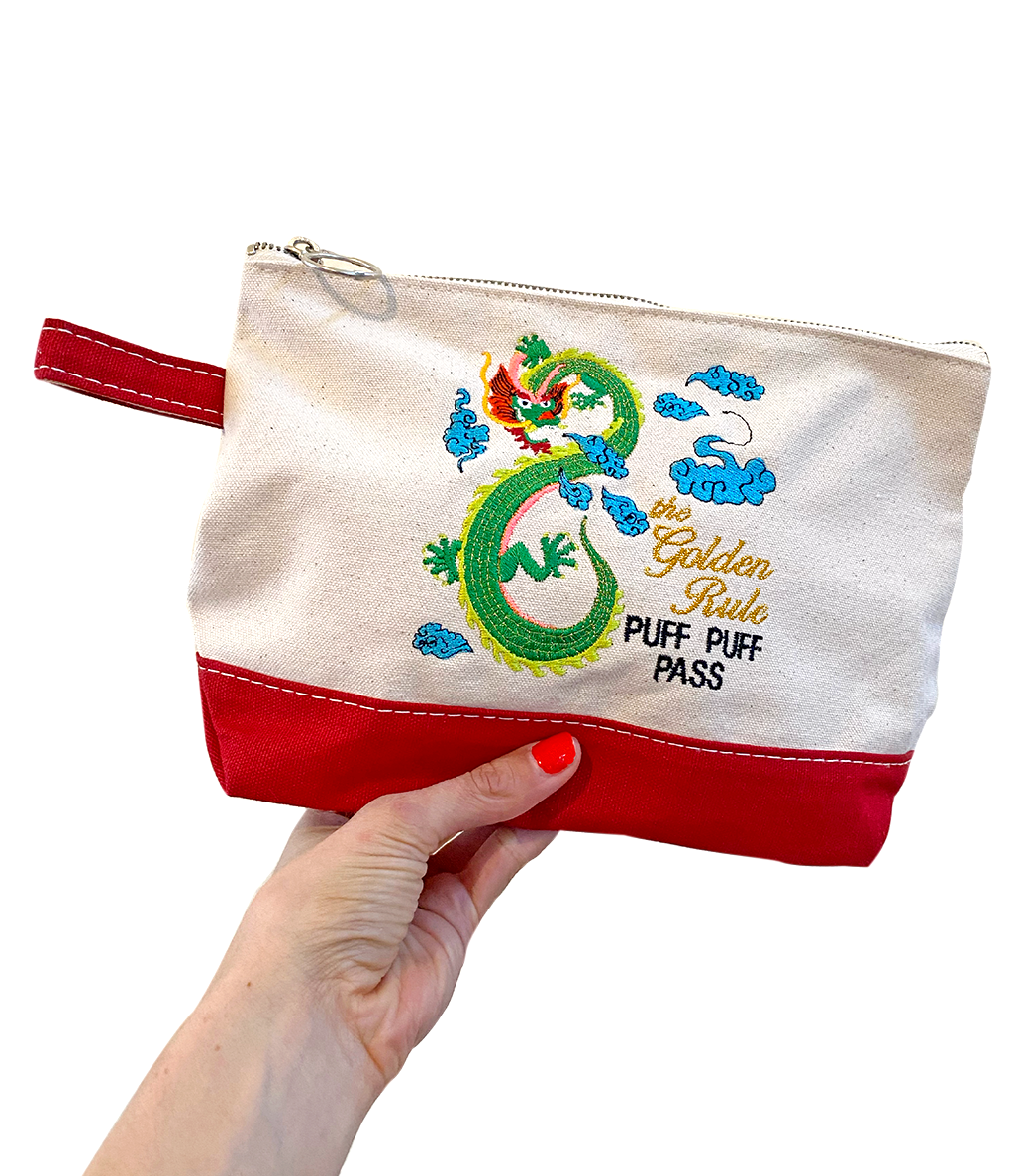 Patch Ya Later Utility Pouch Make-Up Bag, Travel Accessory